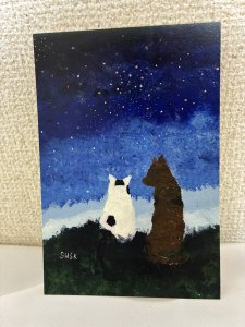 画像1: susk：ポストカード「またあした」 (1)