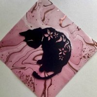 画像2: 星空月華:ココに何かいるよ・切り絵(一部寄付)