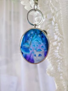画像3: Jellyfish月まる：きのこの森の猫キーチャーム (3)