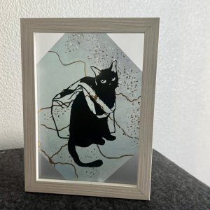 画像1: 星空月華：おいら旅に出る・切り絵（一部寄付） (1)