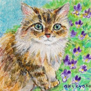 画像9: ドレミかんぱにー：キャンバスアート・原画「うちの子の肖像画オーダー」（納期9〜10月） (9)