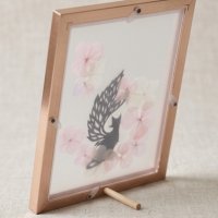 画像3: 星空月華:シンプル羽根猫さん・切り絵&プリザーブドフラワー(一部寄付)