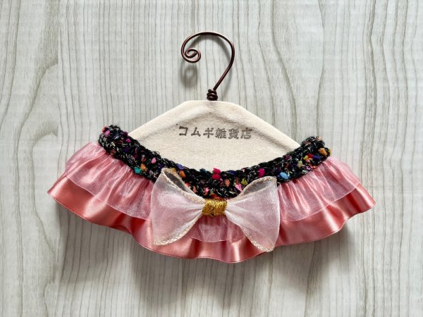 画像1: ゴージャスシュシュ・ピーチピンク（28cm サイズ変更可） (1)