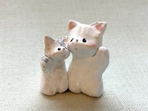 画像1: 友夢：マットにゃん「ペアA」 （全額寄付） (1)