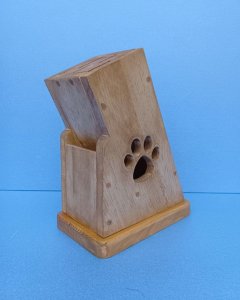 画像1: 風の村工房：包丁スタンド (1)
