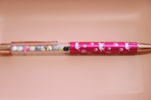 画像1: さおちょめねんど。：ミニチュアパーツボールペン🐾【メタリックピンク】名入れ無料 (1)