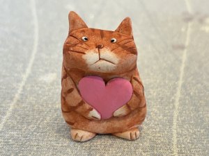 画像1: 半澤淳子：トラ猫「♡ハート」【3】 (1)
