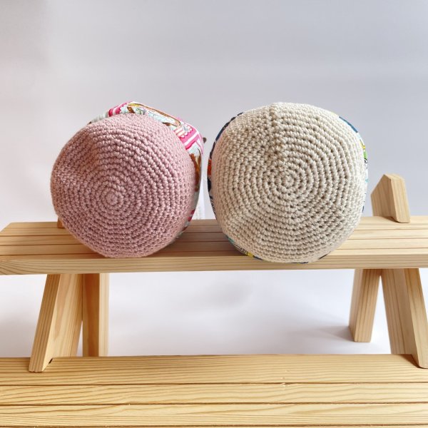 画像2: Cat'sFactory：細編みの丸底巾着（一部寄付） (2)