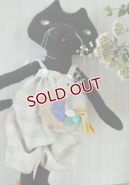 画像1: まぁーみ：ドール「くろねこ」(全額寄付）送料込み (1)