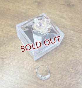 画像1: 【ゴエママ支援品】カノンママ：プラチナ　CZリング＋ジュエリーボックス（全額寄付） (1)