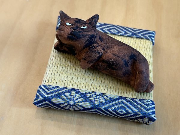 画像1: 半澤淳子：くつろぐ猫　【サビねこ】 (1)