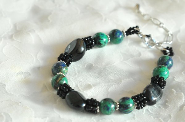 画像1: 願い事ブレスレット「冷静かつ的確な判断」 (1)