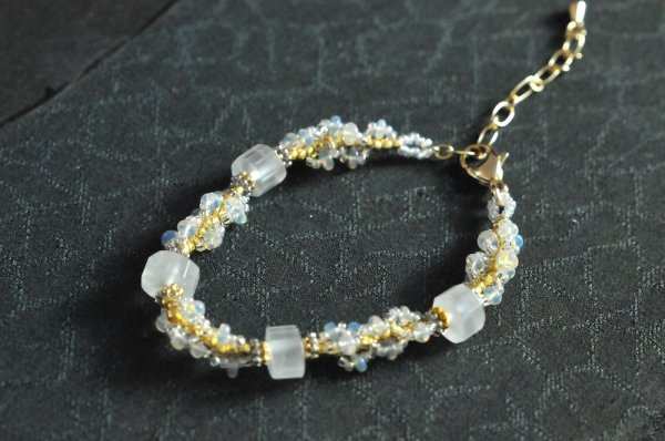 画像1: 願い事ブレスレット「恋愛成就」 (1)