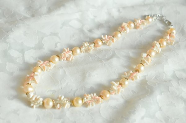 画像1: 願い事ネックレス「海の宝石たち」 (1)