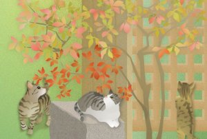 画像1: ポストカード ＜格子戸＞ (1)