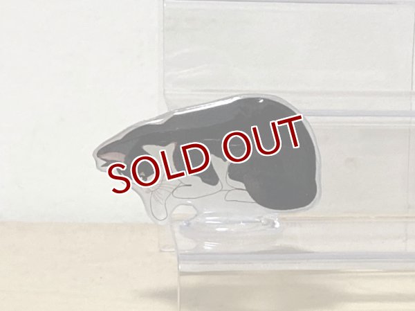 画像1: may's shop  縁側：猫のミニスタンド【ブチ2】 (1)