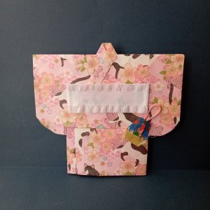 ハチワレ猫柄・桃色桜