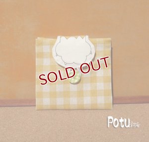 画像1: ボックスティッシュ＊持ち歩きケース＜茶トラ×辛子色＞ (1)