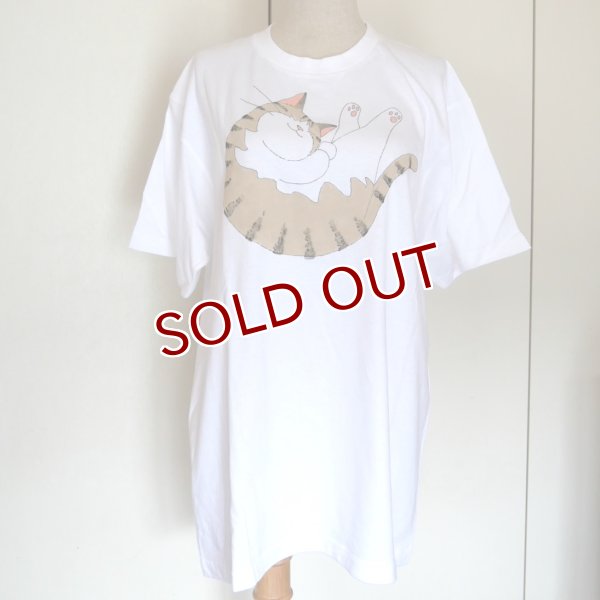 画像1: Tシャツ＜男女兼用L＞【抱っこねこ】 (1)