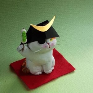 画像1: 高橋理佐：【受注製作】「ズンダマサムネコ」納期9〜10月 (1)