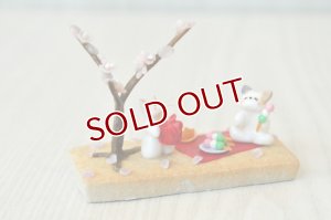 画像1: ミニれんが「お花見だよっ！花より団子にゃ！」 (1)