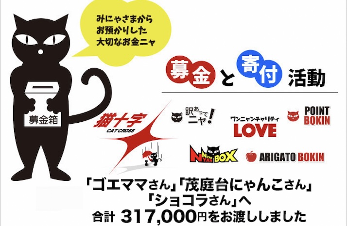 猫十字より支援報告