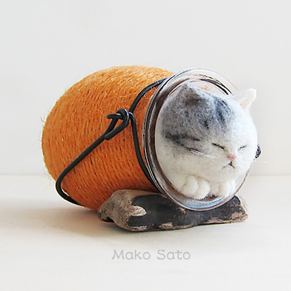 やどかり猫 さばとらぶち猫 Mako Sato にゃん太通販 やどかり猫 さばとらぶち猫 Mako Sato にゃん太通販