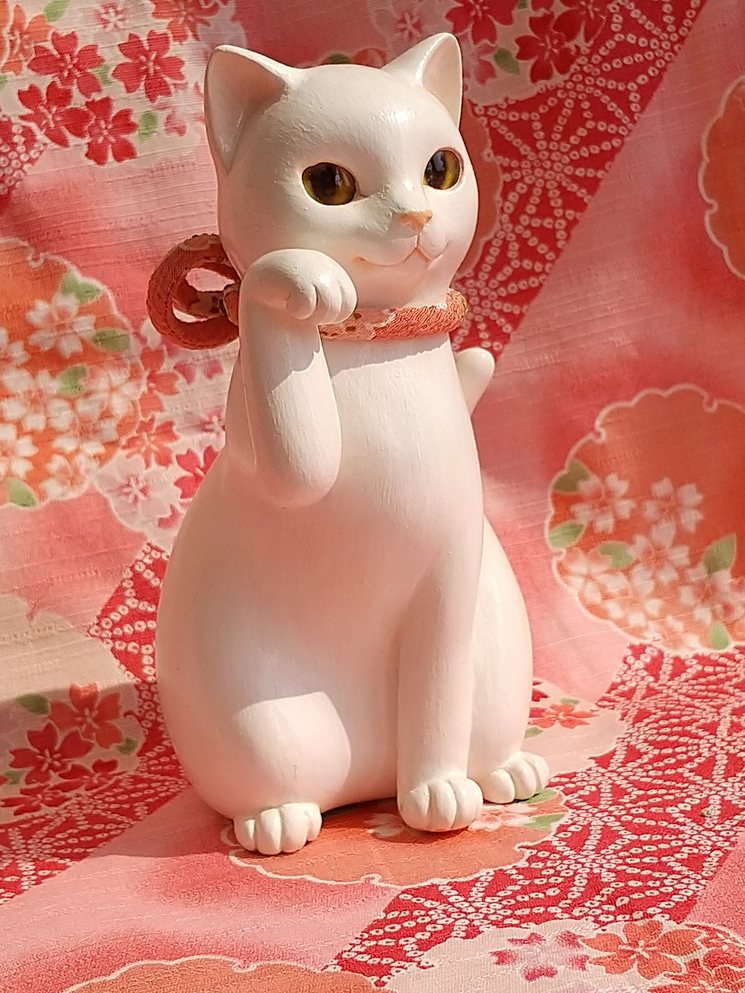 櫻寿商店：招き猫〈3〉白猫【にゃん太通販】