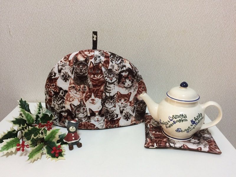 FIPだいず君支援品：ポットマット付きティーコゼー(1)（送料込み）【ワンニャンチャリティー】＜にゃん太通販＞